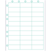 2-1/2" x 1" Laser Chart Labels Portrait (30 lbls) Binder Holes